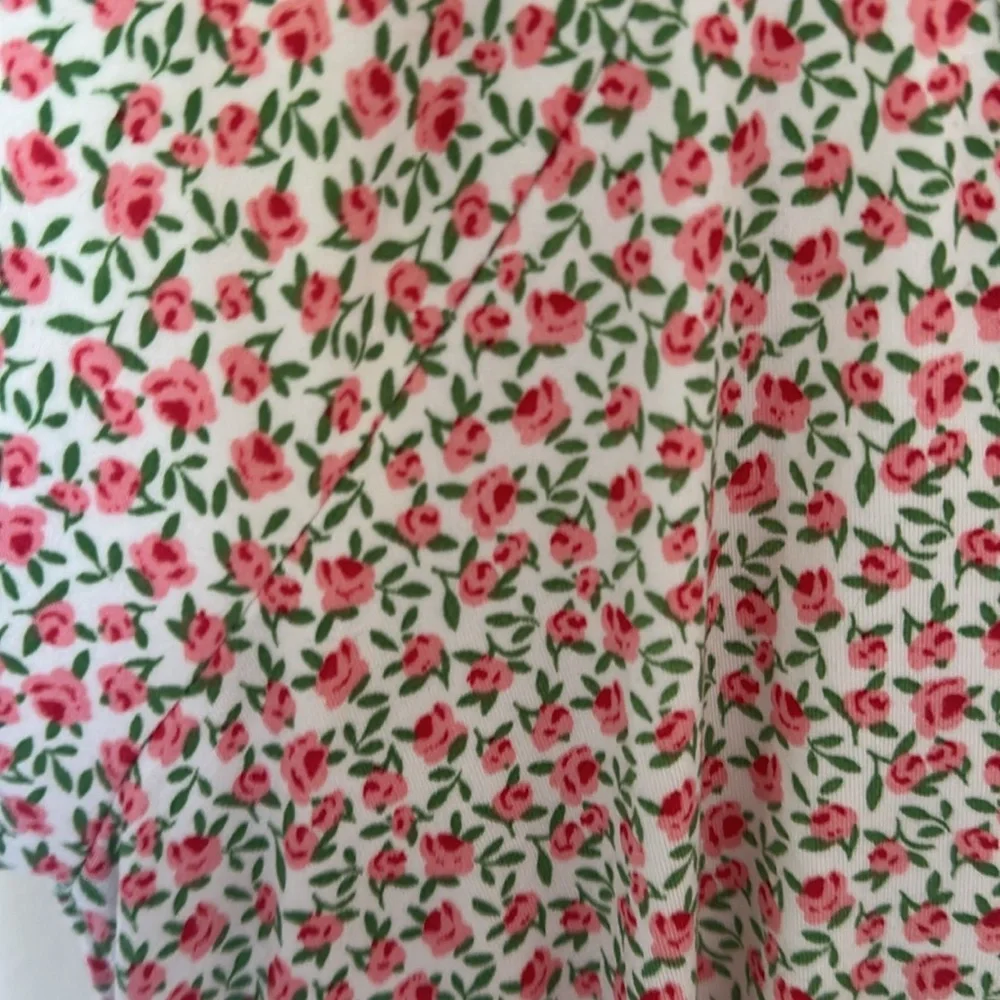 NEW Urban Outfitters Julia Ruffle Mini Dress nwt floral - Picture 5 of 7